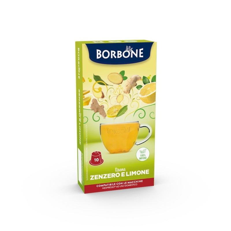 Borbone Nespresso Tisana Zenzero e Limone 10 Capsule