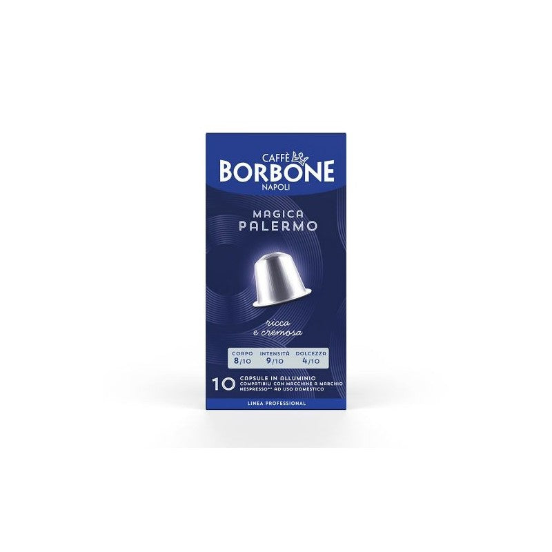 Borbone Nespresso Magica Palermo 10 Capsule in Alluminio
