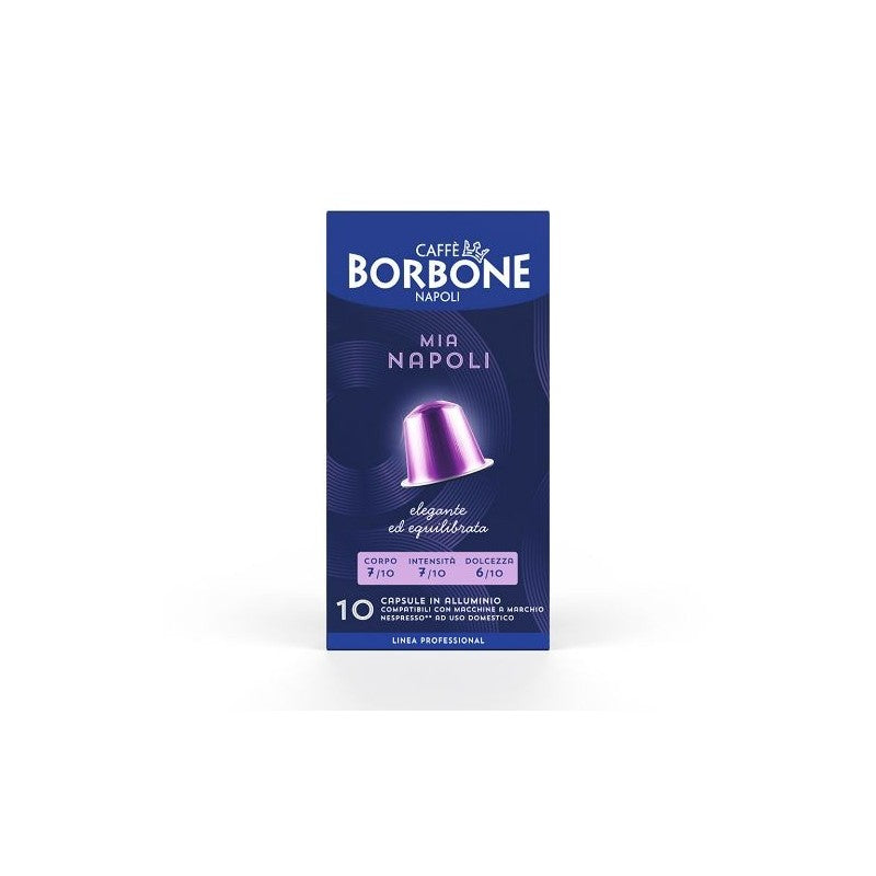 Borbone Nespresso Mia Napoli 10 Capsule in Alluminio