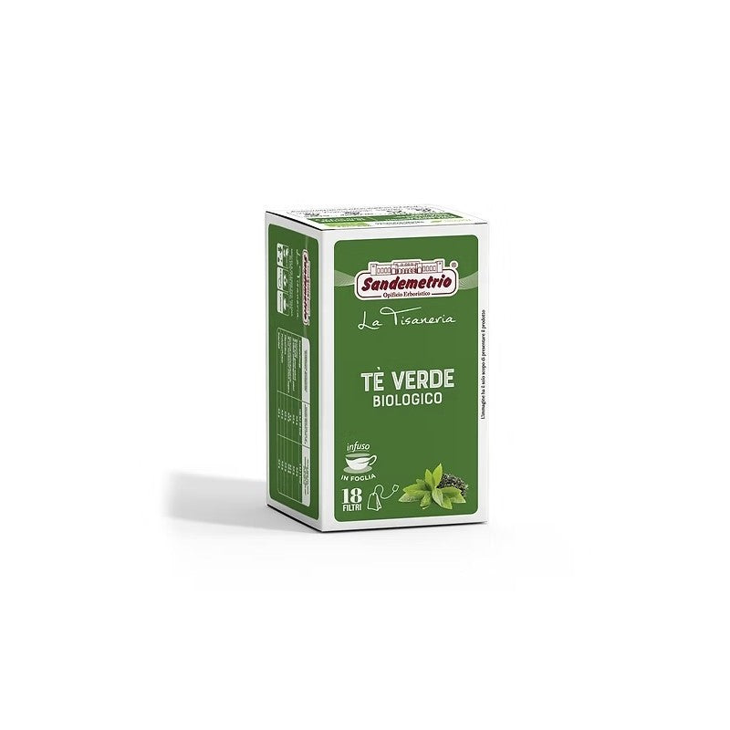 Sandemetrio Tè Verde Biologico 18 Filtri
