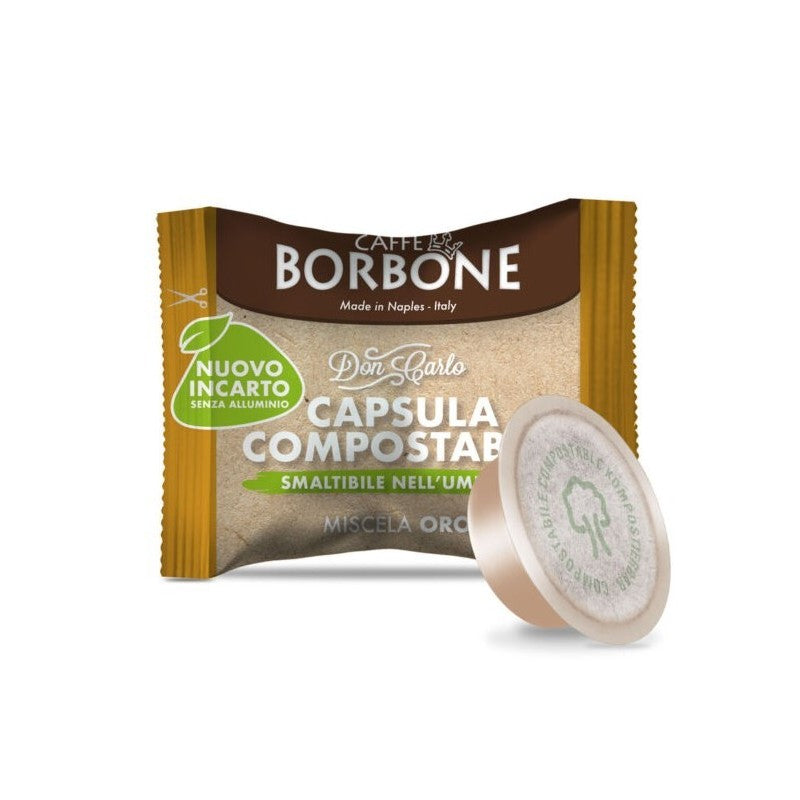 Borbone Don Carlo Oro Compostabile 100 capsule compatibili a modo mio*