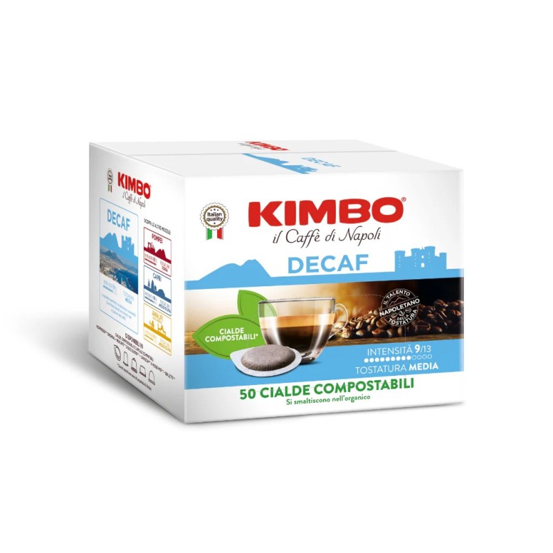 caffè Kimbo 50 cialde miscela Dek decaffeinata