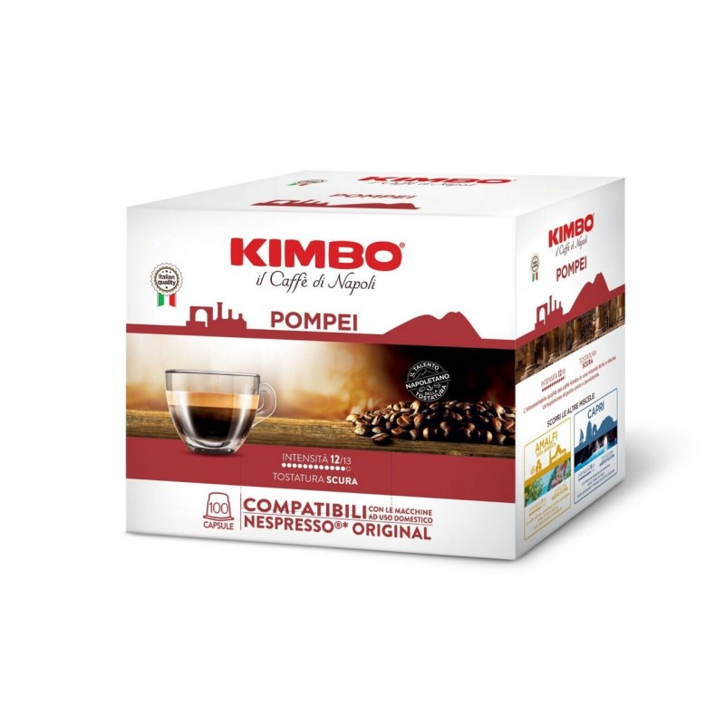 caffè Kimbo compatibile Nespresso* miscela Pompei 100 capsule