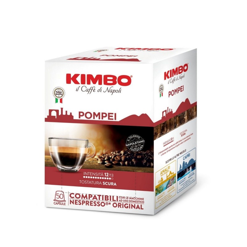 caffè Kimbo compatibile Nespresso* miscela Pompei 50 capsule