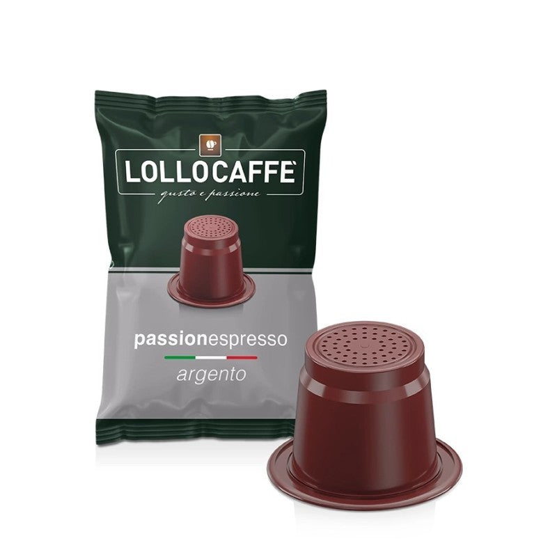 Lollocaffè compatibile Nespresso* miscela Argento 100 capsule