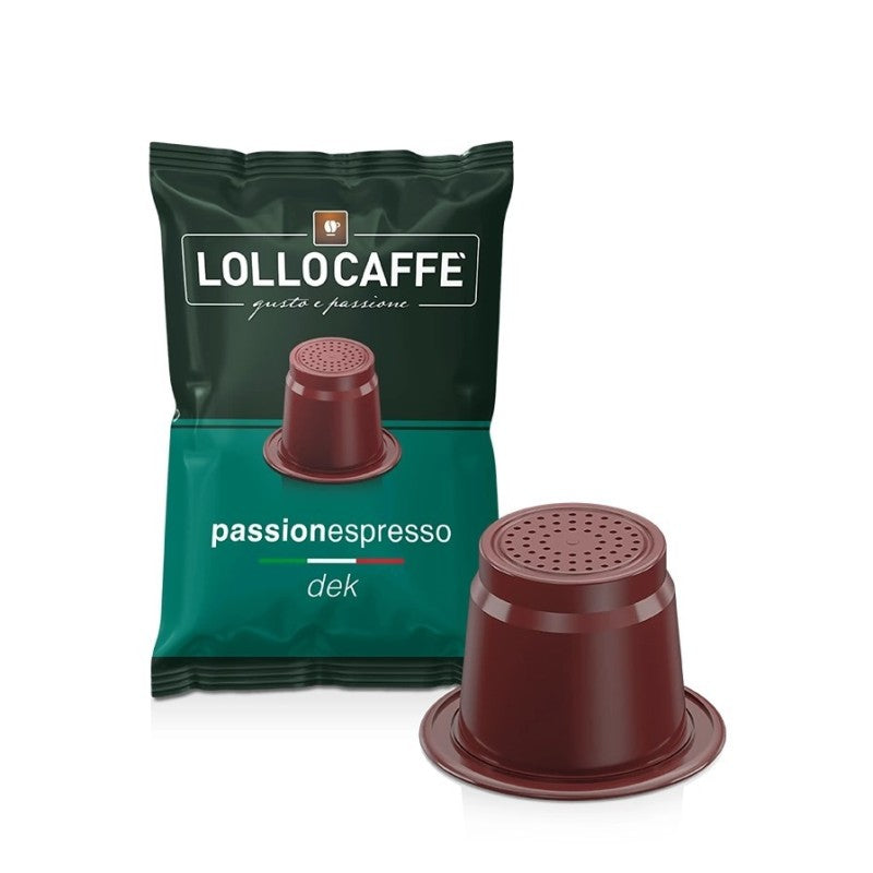 Lollocaffè compatibile Nespresso* miscela Dek decaffeinato 100 capsule