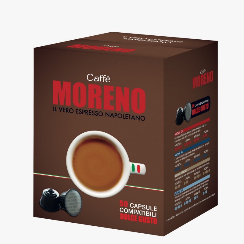caffè Moreno compatibile Dolce Gusto* miscela Aroma Espresso 50 capsule