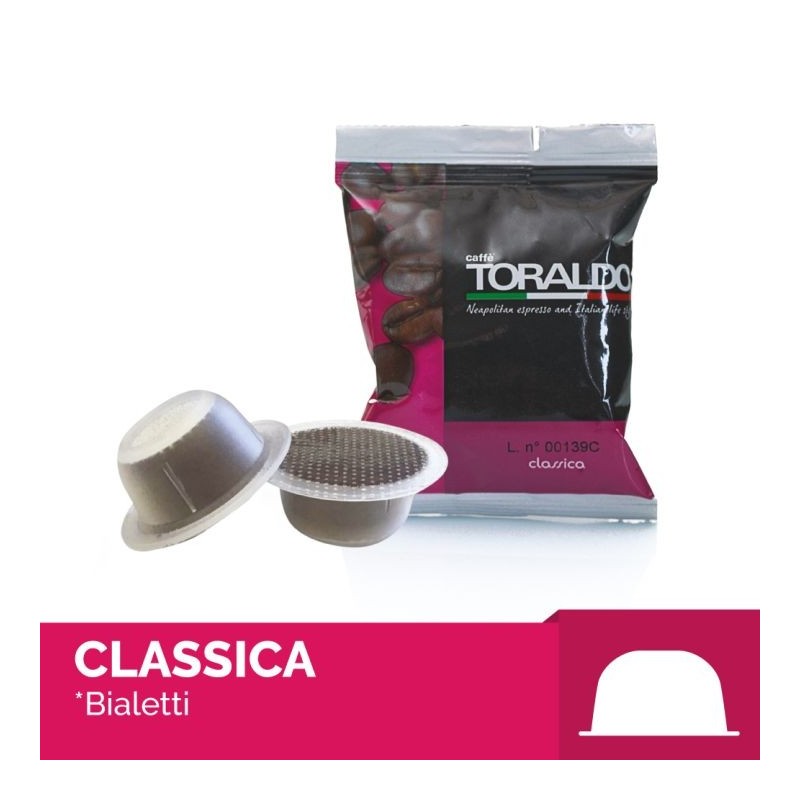 caffè Toraldo compatibile Bialetti* miscela Classica 100 capsule