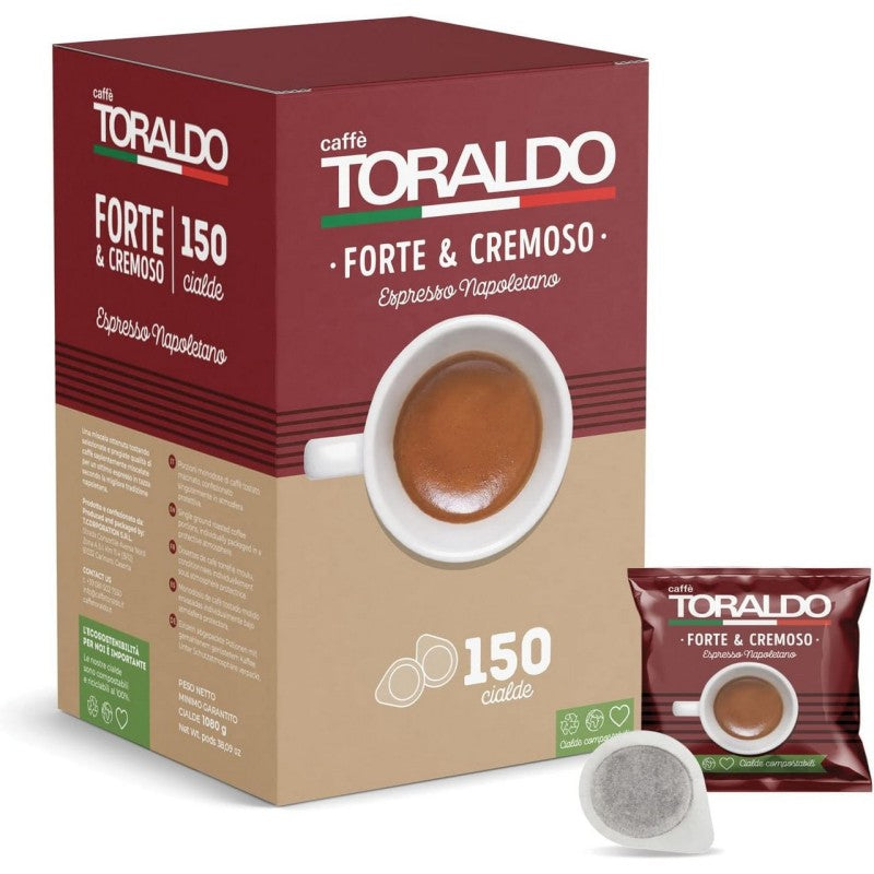 caffè Toraldo miscela Forte e Cremoso 150 cialde